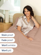 Extra Deep Full Sheet Set - 6 Piece Breathable and Cooling Sheets - Hotel Luxury Bed Sheets Set - Easy & Secure Fit - Soft, Wrinkle Free and Comfy Sheets Set - Mauve Sheet Set with Extra Deep Pockets