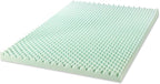 Best Price Mattress 4 Inch Egg Crate Memory Foam Mattress Topper with Calming Aloe Infusion, CertiPUR-US Certified, King