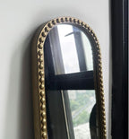 Long Skinny Mirror for Wall,Gold Narrow Oval Mirror for Entryway Bath,Metal Frame with Gold Decor Mirrors,7.9X 44 2-Pack