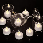 Tea Light Candles with Remote Control,Flickering Flameless LED Candle,Long Lasting 400+Hours,Battery Operated with Timer for Home Decoration Seasonal &Festival Celebration WarmWhite (24pcs)