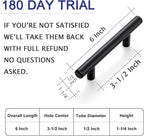 HBL' 20 Pack | 3-1/2 Inch Center to Center Matte Black Cabinet Pulls Kitchen Cabinet Handles, Made of Stainless Steel, Ideal for Cabinet,Drawer,Cupboard and Wardrobe.