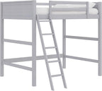 Dorel Living Denver Bed for Kids, Full Size Wood Frame, Gray Loft
