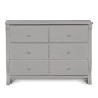 Delta Children Universal 6 Drawer Dresser with Interlocking Drawers - Greenguard Gold Certified, Grey