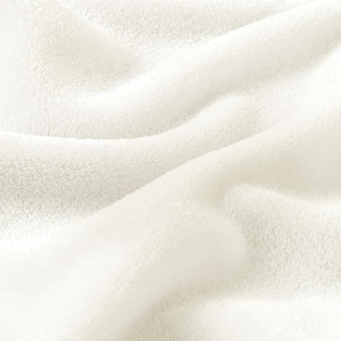 BEDELITE Fleece Blanket King Size Blankets for Bed, Luxury Plush Cozy Fuzzy Blanket 108x90 inches, Super Soft Warm Lightweight Throw Blanket All Seasons Suitable, Cream