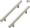 JOY DECOR 20 Pack Cabinet Handles, Brushed Nickel Cabinet Pulls, 4 in Hole Center Kitchen Cabinet Handles, Stainless Steel T Bar Handles for Dresser Drawers