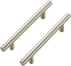 JOY DECOR 45 Pack Cabinet Handles, Brushed Nickel Cabinet Pulls, 4 in Hole Center Kitchen Cabinet Handles, Stainless Steel T Bar Handles for Dresser Drawers