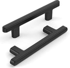 10 Pack 3 Inch(76mm) Kitchen Cabinet Handles Matte Black Cabinet Pulls Kitchen Cabinet Hardware Drawer Pulls for Cupboard Wardrobe