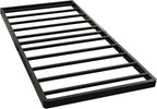 Twin Box Spring 2 Inch Low Profile, Heavy Duty Metal Box Spring Bed Base Bunkie Board, Mattress Foundation, Easy Assembly, Noise Free, Black