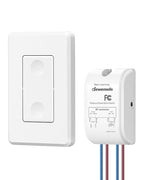 DEWENWILS Wireless Light Switch Kit - No Wiring, 10A/1000W, 100 Ft RF Range, Remote Control for Ceiling Lights, Fans, Lamps