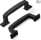 Khtumeware 6 Pack 3 Inch Cabinet Handles Oil Rubbed Bronze Pulls for Drawers, Kitchen Cabinets, Cupboards - Hardware Handles
