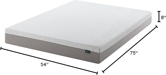 ZINUS 8 Inch Ultima Memory Foam Mattress [New Version], Full, Fiberglass Free, Medium Firm Feel, Breathable Airflow Memory Foam, Certified Safe Foams & Fabric, Mattress in A Box