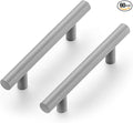 Ravinte 60 Pack | 5 Inch Cabinet Pulls Grey Stainless Steel Kitchen Drawer Pulls Cabinet Handles 5 InchLength, 3 Inch Hole Center
