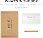 Ravinte 50 Pack 5 Inch Cabinet Pulls Brushed Brass Stainless Steel Kitchen Drawer Pulls Cabinet Handles 5”Length, 3” Hole Center