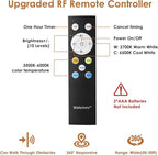 White LED Strip Lights, 100ft Dimmable Bright 24V Led Tape Light with Remote and App Control, 2700K-6500K White 1440 LEDs Lights for Bedroom, Kitchen, Ceiling (1 Rolls of 100ft)