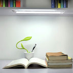 110V LED Under Cabinet Lighting,17inch LED Strip Light Bar with 6ft Power Cord,Magnetic Installation,Super Slim Counter Light,Reading Desk Lamp for Kitchen/Work Table.(White 6000K)