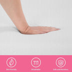 PayLessHere 12 Inch Green Tea Memory Foam Mattress,Bed-in-a-Box Medium Firm Mattress CertiPUR-US Certified Breathable Bed Mattress for Cooler Sleep Supportive & Pressure Relief,Twin