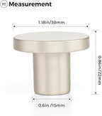 Ravinte 1 Pack Cabinet Knobs Brushed Nickel Kitchen Cabinet Knobs Round Dresser Drawer Pulls Closet Door Pulls 1-1/5 Inch