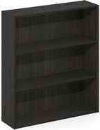 Furinno Basic Book Shelf, 3-Tier Bookshelf, Cube Storage Organizer Bookcase with Open Shelf, 7 x 24 x 26, for Living Room, Bedroom, Home Office, Espresso