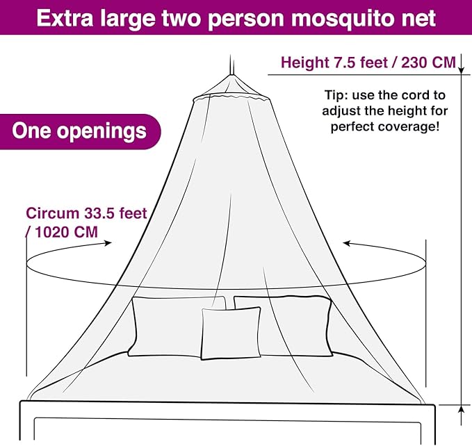 Purple Canopy for Girls Bed with Pre-Glued Glow in The Dark Unicorns - Princess Mosquito Net Room Decor - Kids & Baby Bedroom Tent with Galaxy Lights - 1 Opening Canopy Bed & Hanging Kit Included