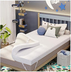 2 Inch Twin Size Memory Foam Mattress Topper, Cooling Gel Bed Topper with Removable Cover, Soft & Pain Relief & Breathable, CertiPUR-US & Oeko-Tex Certified