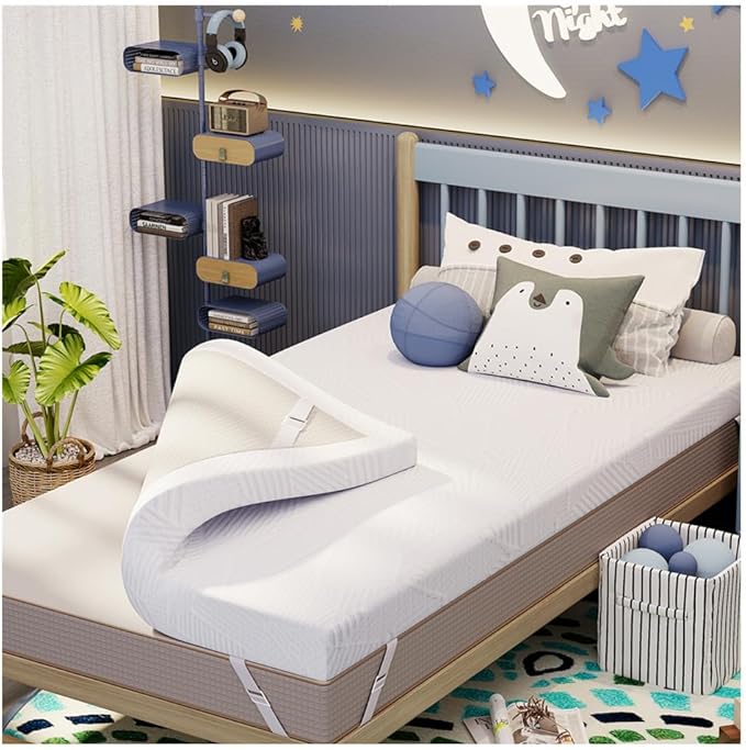 2 Inch Twin Size Memory Foam Mattress Topper, Cooling Gel Bed Topper with Removable Cover, Soft & Pain Relief & Breathable, CertiPUR-US & Oeko-Tex Certified