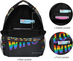 School Backpack Love Wins Pride Rainbow Teens Girls Boys Schoolbag Travel Bag