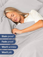 Extra Deep King Sheet Set - 6 Piece Breathable & Cooling Sheets - Hotel Luxury Bed Sheets Set - Easy & Secure Fit - Soft, Wrinkle Free & Comfy Sheets Set - French Grey Sheet Set w/Extra Deep Pockets