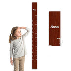 Personalized Growth Chart for Wall, Wooden Height Chart for Kids, Cute Height Measurement for Child/Girls/Boys, Baby and Toddler's Playroom/Kid's Room/Nursery Decor, Ruler