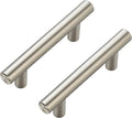 JOY DECOR 45 Pack Cabinet Handles, Brushed Nickel Cabinet Pulls, 2-1/2 in Hole Center Kitchen Cabinet Handles, Stainless Steel T Bar Handles for Dresser Drawers