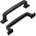 Khtumeware 10 Pack 3-3/4 Inch Bronze Cabinet Pulls: Oil-Rubbed Bronze Kitchen Cabinet Handles for Cabinets and Cupboards