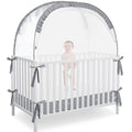 Pop Up Baby Crib Tent, Crib Net Canopy to Keep Baby in, Crib Mosquito Net with Viewing Window, Soft Mesh Cover & Pop Up Structure