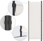 Morngardo Room Divider, Folding Privacy Screens, 4 Panel Room Partitions, 88" Foldable Wall Dividers, Portable Separating for Home Office Bedroom Dorm Decor (White)