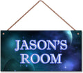 Personalized Sign Outer Space Room Décor Kids Room Decor, Universe Theme Little Man Cave Decor for Nursery, Planet Nursery Decor for Baby Game Room Boys Bedroom