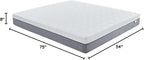 Novilla Full Size Mattress, 8-Inch Gel Memory Foam Mattress for Pressure Relief, Enhanced Support & Plush Comfort, Full Bed in a Box, Bliss