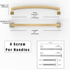 10 Pack Champagne Bronze Cabinet Pulls 7.5 Inch(192mm) Kitchen Cabinet Handles Solid Zinc Alloy Cabinet Hardware Drawer Pulls