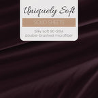 Linen Market Brushed Microfiber Twin XL Sheet Set 3 Piece – Oeko-TEX Certified Ultra Soft & Wrinkle-Free - 16" Deep Pocket Sheets - Easy Care Twin XL Size - Purple