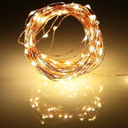 Led Fairy Lights Battery Operated, 4 Packs Mini Battery Powered Copper Wire Starry Fairy Lights for Bedroom, Christmas, Parties, Wedding, Centerpiece, Decoration (5m/16ft Warm White)
