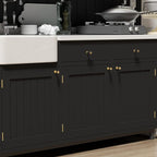 goldenwarm 10 Pack Black and Gold Cabinet Knobs Kitchen Cabinet Knobs for Dresser Drawers Black and Gold Cabinet Pulls Modern Hardware for Cupboard Bathroom,Zinc Alloy Base
