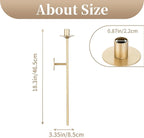 Sziqiqi Wall Candle Holder Gold: Candle Sconces Wall Decor Set of 2 for Dining Room Wall Hanging Candle Sticks Holder for Living Room Fireplace
