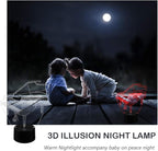 AZIMOM 3D Lamp Illusion Piano Night Light Decor 16Colors Changing Smart Touch Remote Control Optical Illusion Bedside Lamps Bedroom Home Decoration for Kids Boys & Girls Women Birthday Gifts