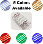 LED Module, Windows Lights Blue 100pcs 49.8 Ft 5730 SMD 150LM Per LED Module IP65 Waterproof Decorative Light for Advertising Signs with Tape Adhesive Backside (Blue Light)
