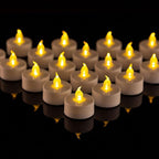 Battery Operated Tea Light Candles:200 Pack Flameless LED Realistic Flickering Candles 200+ Hours Electric Fake Candle in Warm Yellow Ideal for Party, Wedding, Birthday, Gifts and Home Decoration