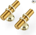 30 Pack Brushed Brass Cabinet Knobs - Gold Kitchen Cabinet Knobs Cabinet Pulls for Kitchen Cabinet Drawer Stainless Steel Dresser Knobs for Cabinet Hardware 2in Length Single Hole