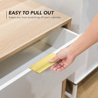 Ravinte Hardware 12 Pack Gold Cabinet Handles, 4 Inch (102mm) Finger Edge Pulls, 3 Inch Hole Center, Finger Pulls for Cabinets