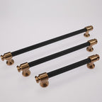10 Pack 6-1/4" Hole Center(160mm) Matte Black and Champagne Bronze Kitchen Cabinet Handles Cabinet Pulls Black Drawer Pulls Kitchen Cabinet Hardware Kitchen Handles
