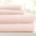 Linen Market Double-Brushed Microfiber Twin XL Sheet Set 3 Piece – Oeko-TEX Certified Ultra Soft & Wrinkle-Free - 16" Deep Pocket Sheets - Easy Care Twin XL Size - Blush
