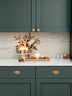 2 Pack Champagne Bronze Cabinet Knobs Flat Drawer Pulls Kitchen Cupboard Bathroom Dresser Cabinet Hardware Handles Zinc Alloy