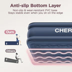 Queen Air Mattress with Built in Pump, 18" Elevated Height, 48Hr Leak-Tested, Honeycomb Coil Support, 800 lbs Capacity, Fast 3-Min Inflation–Blow Up Mattress for Guest Room & Sleepover