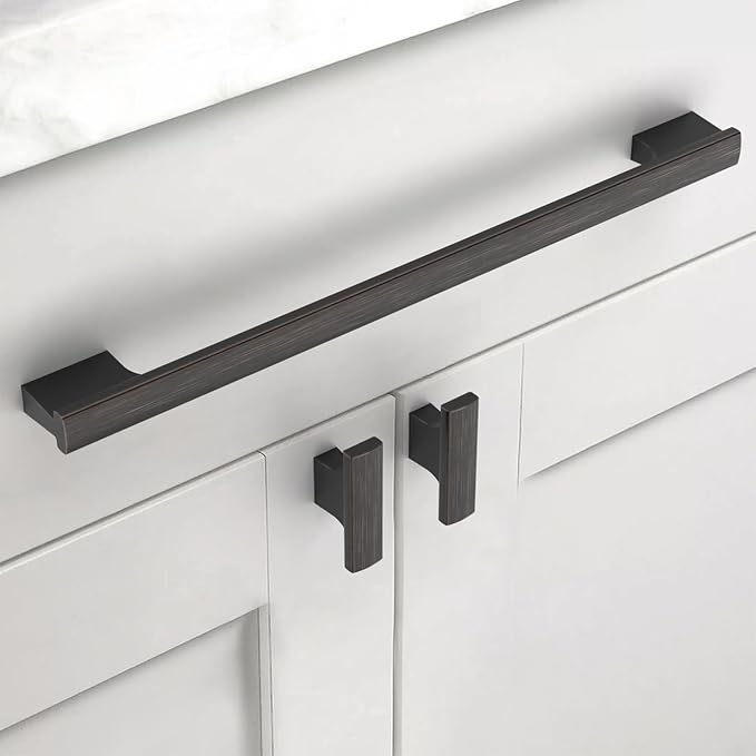 Asidrama 10 Pack 11.3 Inch(288mm) Oil Rubbed Bronze Kitchen Cabinet Handles, Cabinet Pulls Kitchen Cabinet Hardware for Cupboard Drawer Pulls