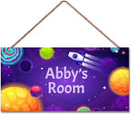 Personalized Sign Outer Space Room Decor, Inspirational Space Art Print Space Wall Art For Boys Room Decorations, Galaxy Stars Picture Posters For Kids Bedroom Nursery Decor